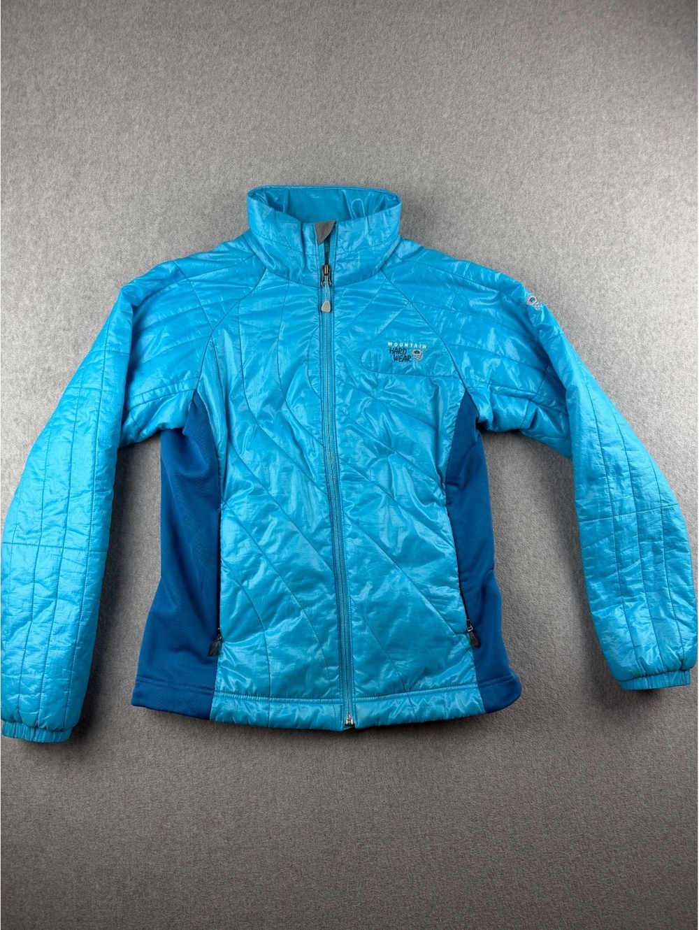 Mountain Hardwear Zonal Insulated Jacket Womens S Blue Hybrid Hiking Jacket